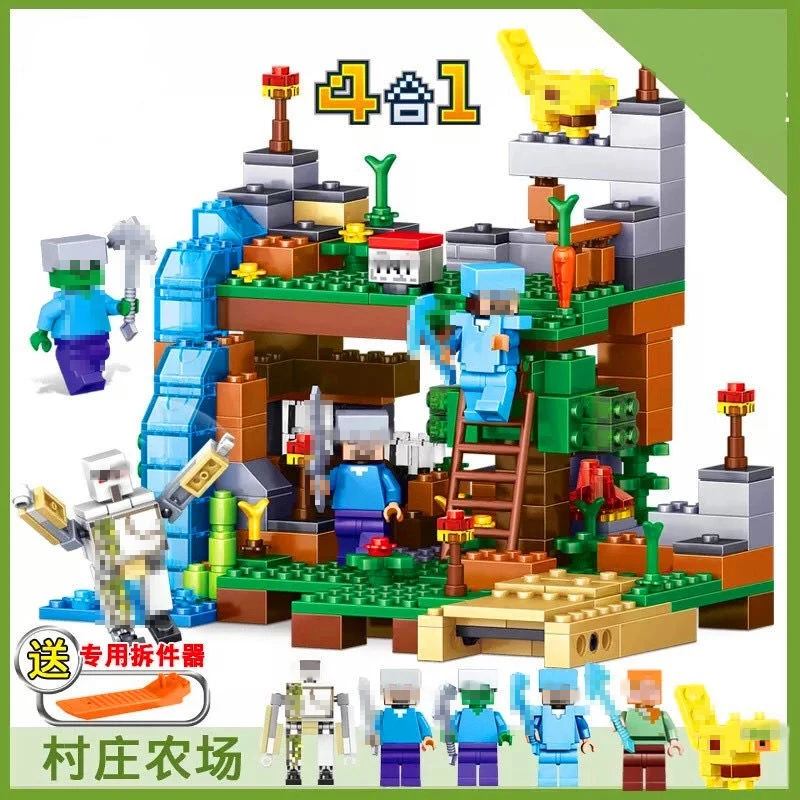 Online Kompatibel Legoinglys playmobil Berg Cave Licht Mein Welten Dorf Warhorse Stadt Baum Haus Mit Aufzug Ziegel Spielzeug