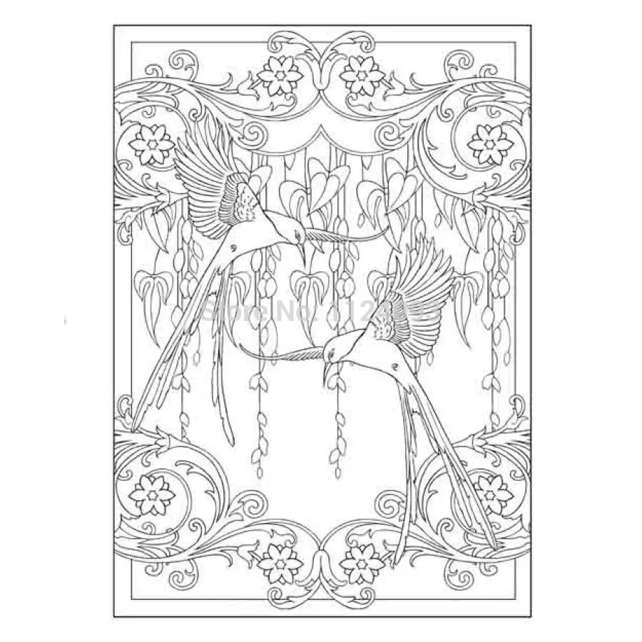 Booculchaha Art Nouveau Animal Designs Coloring Book Creative - Booculchaha Art Nouveau Animal Designs Coloring Book Creative