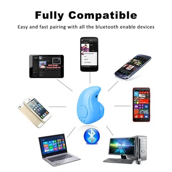 

Mini Wireless Bluetooth Earphone In Ear Sport With Mic Handsfree Headset Earbuds Dropshipping For Huawei Xiaomi Android Samsung