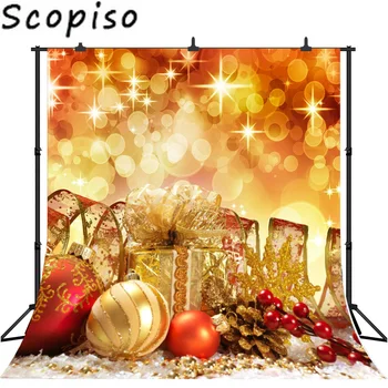 

Scopiso Christmas Backdrop Xmas Booth Party Decoration Customized Photography Backdrop Photo Background Studio Prop