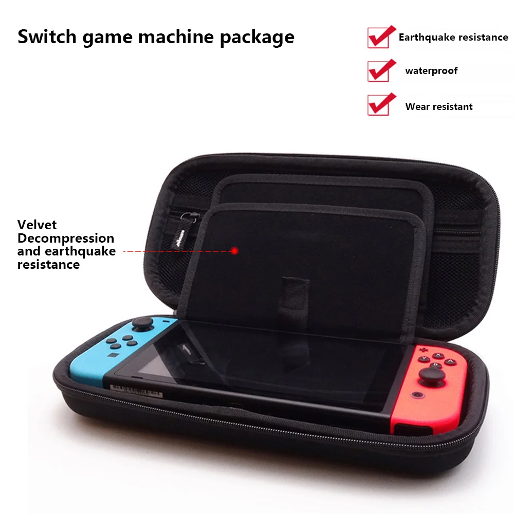 Противоударная сумка для хранения подходит для игровой консоли nintendo Switch и аксессуаров портативный чехол для переноски водонепроницаемый защитный чехол