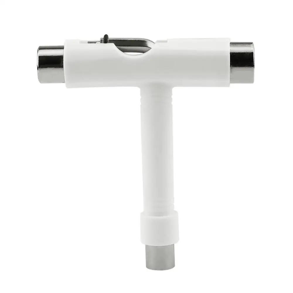 OUTAD Skateboard Tool Scooter Hoverboard Longboard T shape Multifunctional Wrench Adjusting Tool - Цвет: White