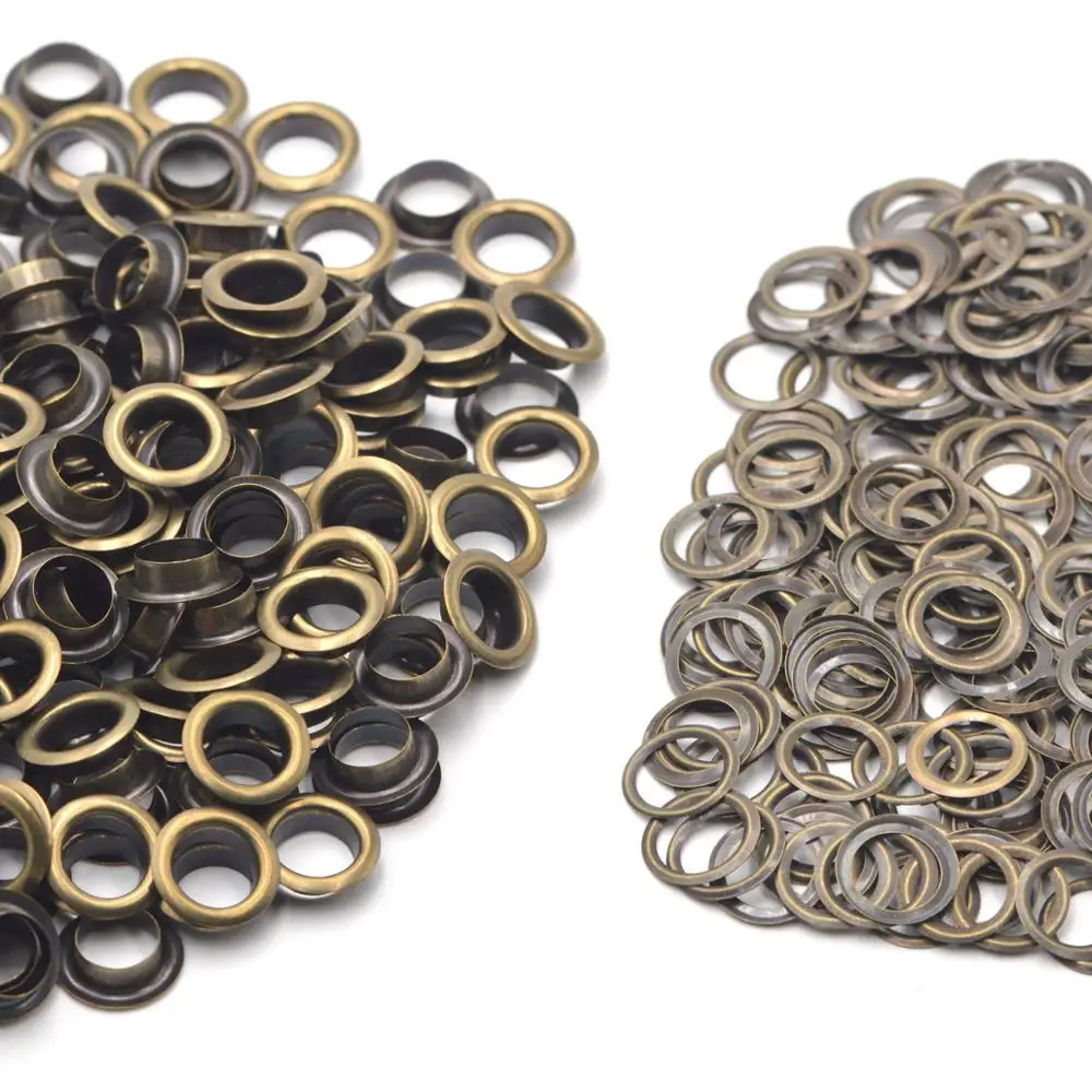 100Pieces Grommets Eyelets with Tools, Grommet Kits for Fabric, Canvas,  Curtain, Clothing, Leathers Repair, 6mm/8mm/10mm
