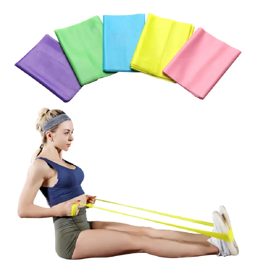 Yoga Sports Resistance Bands Strength Training Exercise Band Physical Therapy Bodybuilding