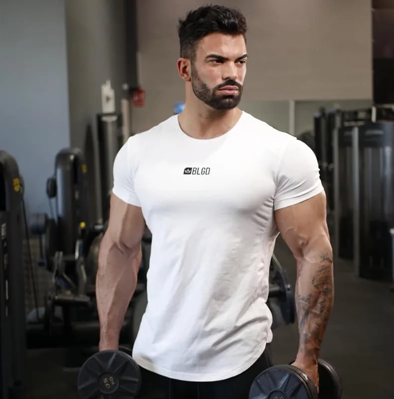 Wish/ стиль, футболка с надписью Muscle Brother, Мужская футболка для занятий спортом, фитнесом, бегом, горным альпинизмом, баскетболом, тренировкой на открытом воздухе, облегающие шорты