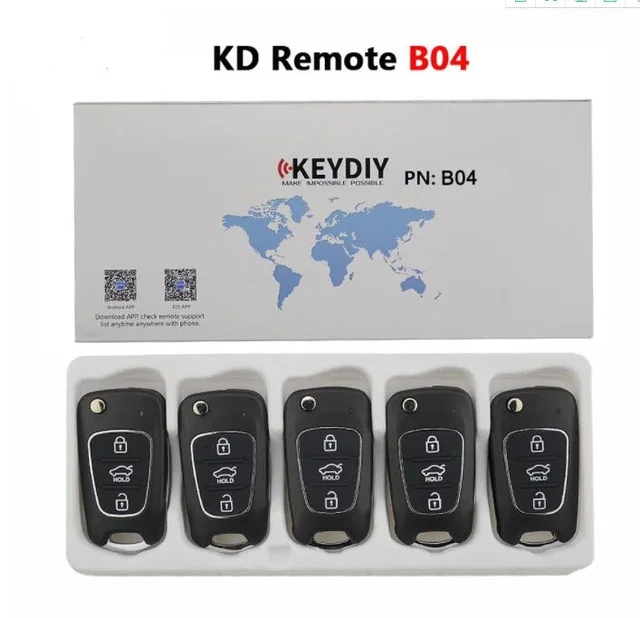 Оригинальный Универсальный пульт дистанционного управления KEYDIY 5 шт. KD B04 3 кнопки