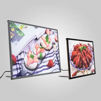 

Ready to Ship In Stock Fast Dispatch led lightbox a3 large led light box for advertising transparent led menu board display