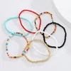 Bohemian Colorful Beads Anklets for Women Handmade Elasticity Foot Jewelry Summer Beach Barefoot Bracelet ankle on Leg 2022 ► Photo 1/6