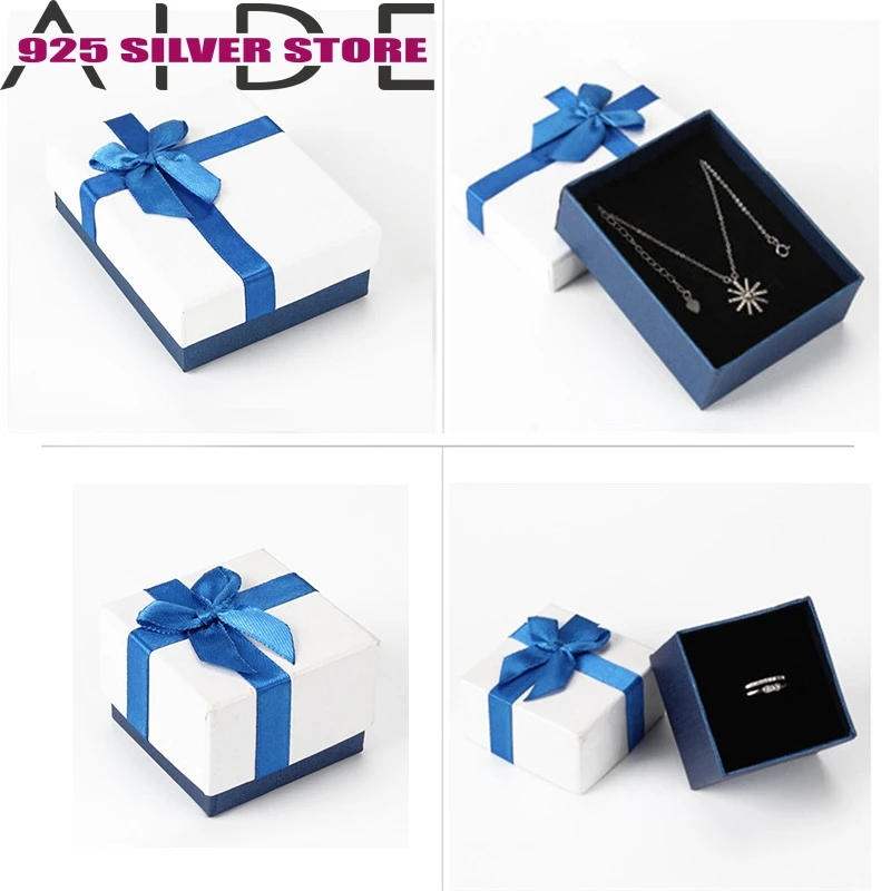 

Aide Luxury Gift Box Jewelry Display Package Boxes Dropshipping Present Box Necklace Rings Paper Package R4