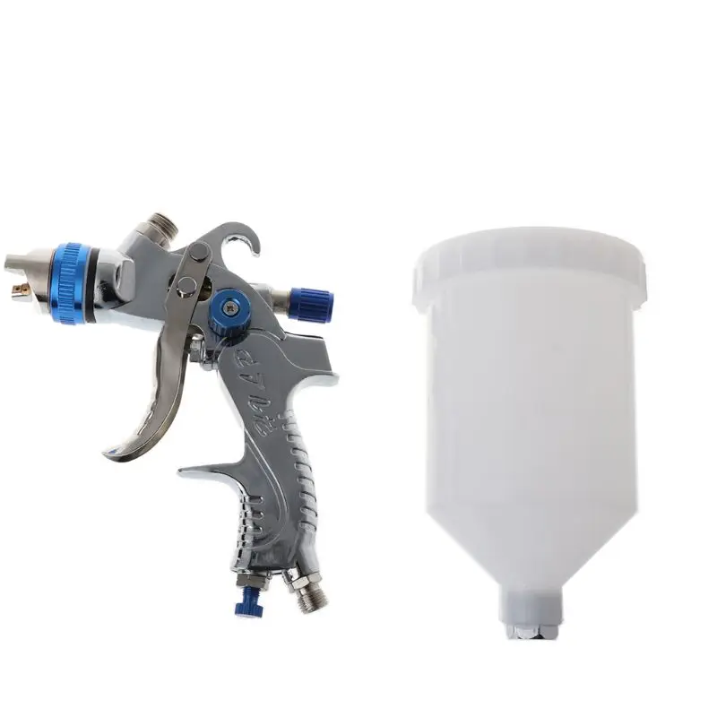 

HVLP New Paint Spray Set Gun Sprayer Gravity Feed 600ml Pot 3 Nozzles With 1.4mm 1.7mm 2mm Car Furniture Construction Painting