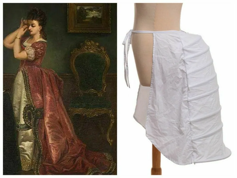 Hoop Cage Skirt Bustle Petticoat Elizabethan Victorian Dress Slip Crinoline Underskirt hoop cage skirt
