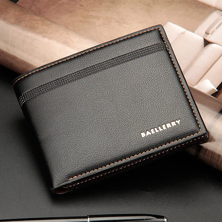 

New Men's Wallet Short Multi-card Holder Business PU Wallet Europe & America Wallet For Men