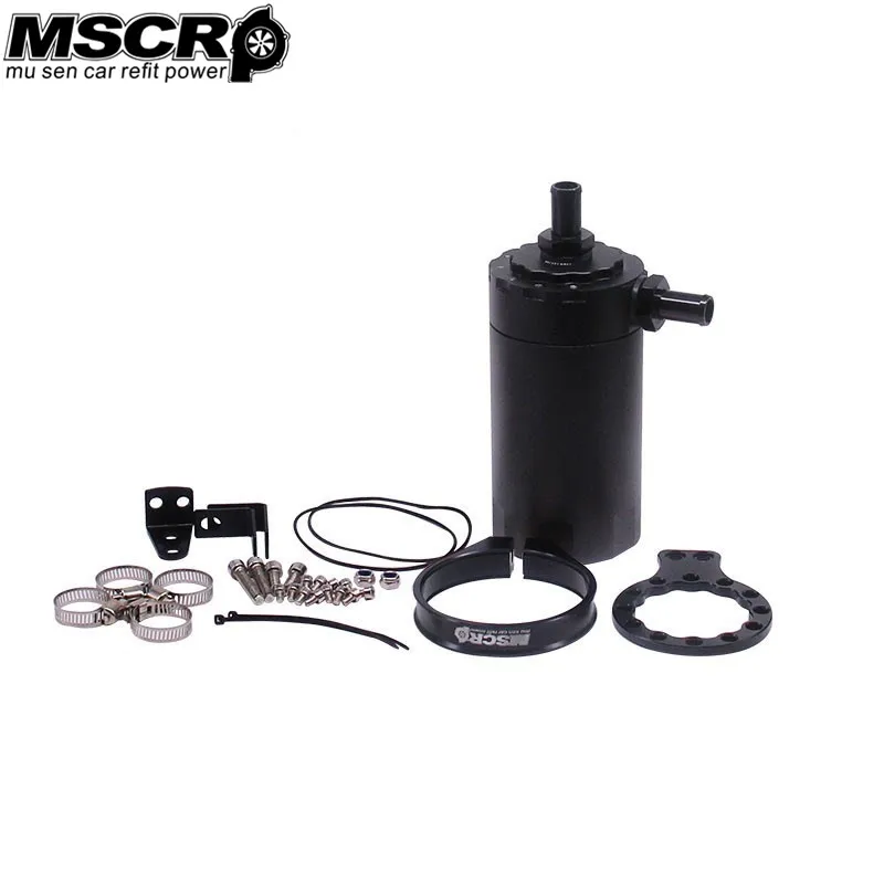 

MSCRP Baffled Aluminum Oil Catch Can Resevoir Tank Kit Oil Tank Car Accessories MSCRP-YX02103