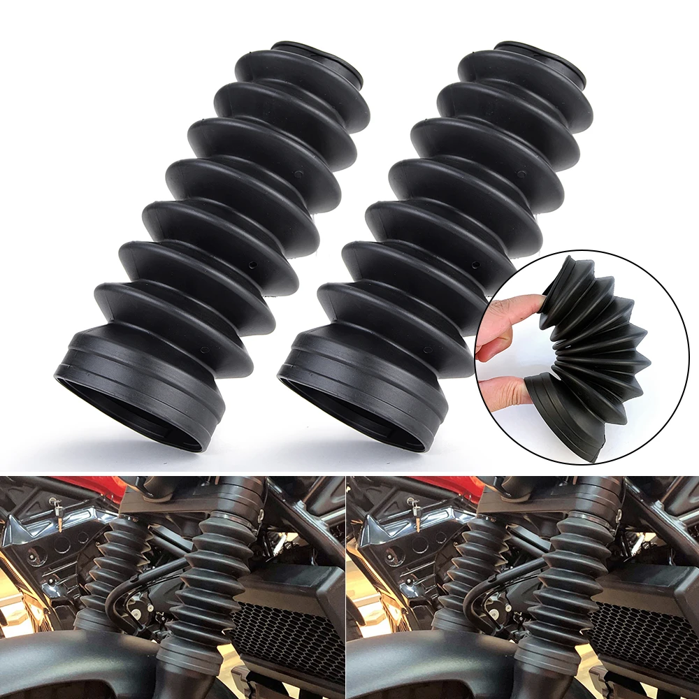 

Fork Rubber Gaiters Boots For Honda Rebel 500 300 CMX300 CMX500 CMX 300 500 Accessories Front Fork Shock Absorber Dust Cover