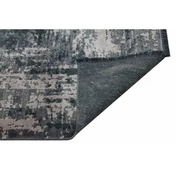 

Apex Overdye 3 'x 5' Viscose Navy Blue Runner Rug