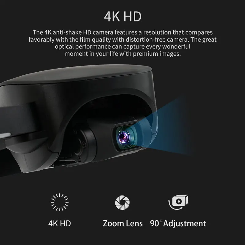 ZWN X12 Anti-shake 3 Axis Gimble GPS Drone with WiFi FPV 4K HD Camera Brushless Motor Foldable Quad