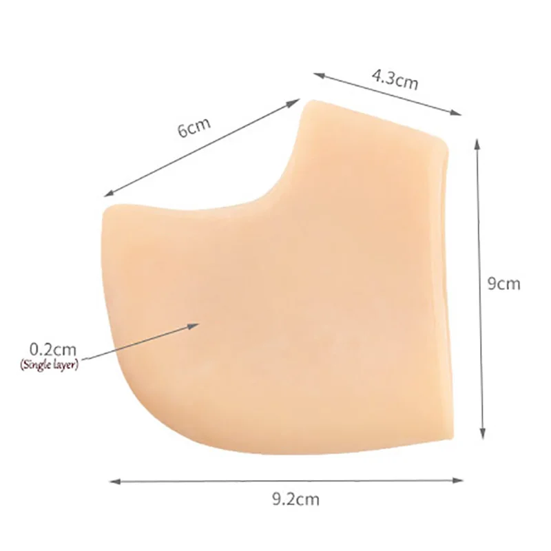 USHINE Silicone Insoles Padded Front High Heel Boots Gel Insoles for Shoes Breathable Health Care Front Cushion Socks Shoes