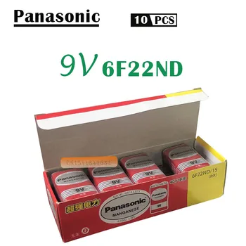 

10PCS 100% Original Panasonic Greencell PP3 6F22 6LR61 MN1604 9V Block Heavy Duty Cell Battery