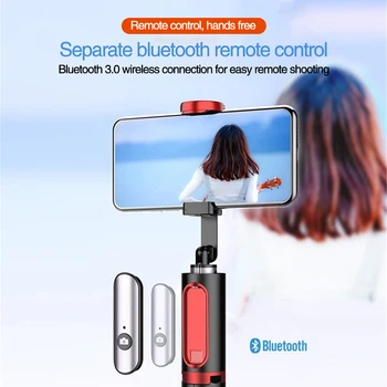

Black M18 Selfie Stick Tripod Portable All-in-One Professional Lightweight Bluetooth Remote For IPhone XS X For Samsung Galaxy