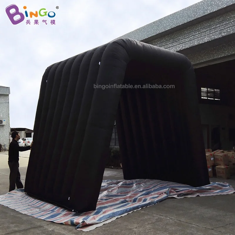 Customized 3X3.5X3.5 Meters Inflatable Black Tunnel Tent Hot Sale Inflatable Diy Tent for Events Toy 2