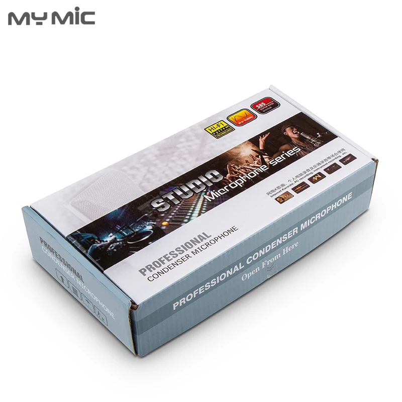 My Mic CM01S конденсаторный Студийный микрофон для записи со штативом для Компьютерного Вещания