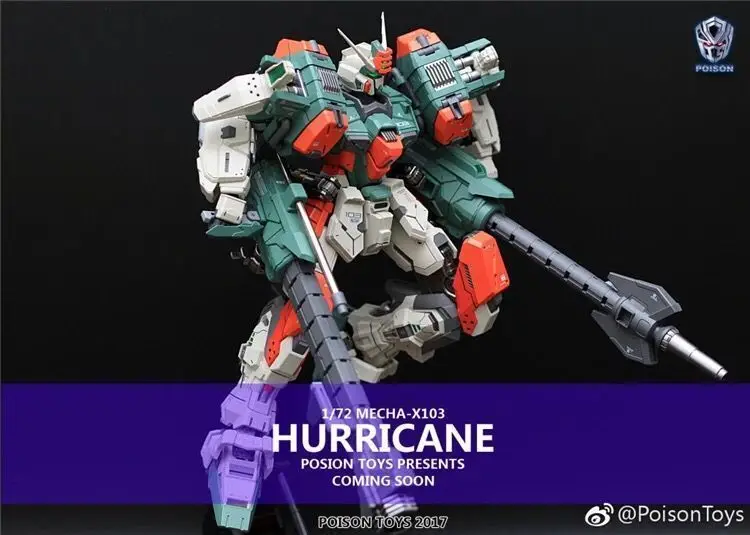 

1/72 Moshow Poison Toys Mecha-X103 HURRICANE FINISHED Action Figure Cheap Shipping Fee