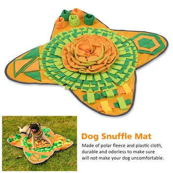 

Non Slip Home Dog Snuffle Mat Stress Release Washable Slow Feeding Foraging Skill Training Pad Interactive Big Flower Easy Clean