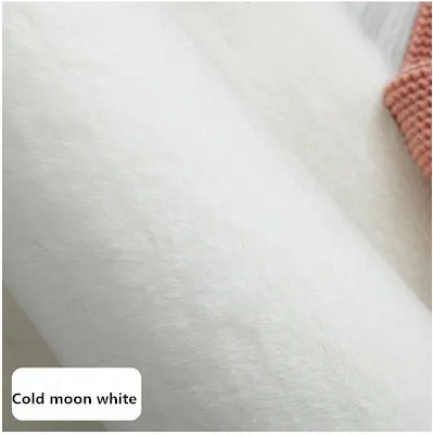 Искусственный мех кролика сделанный на заказ утолщенный ковер для гостиной столовой прихожей большой размер журнальный столик спальня кровать скандинавский пушистый коврик - Color: Cold moon white