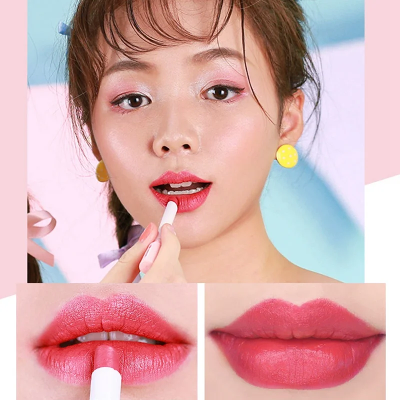 New Matte Lipstick Set Waterproof Non-stick Cup Long-lasting Tobacco Tube Shape Lipstick Kit
