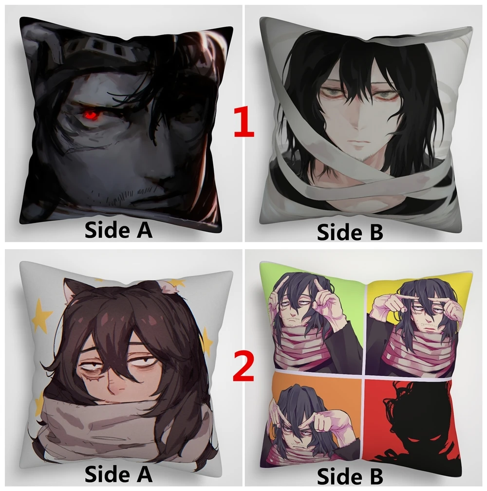 

Boku no Hero Academia Aizawa Shouta Anime two sided Pillow Cushion Case Cover