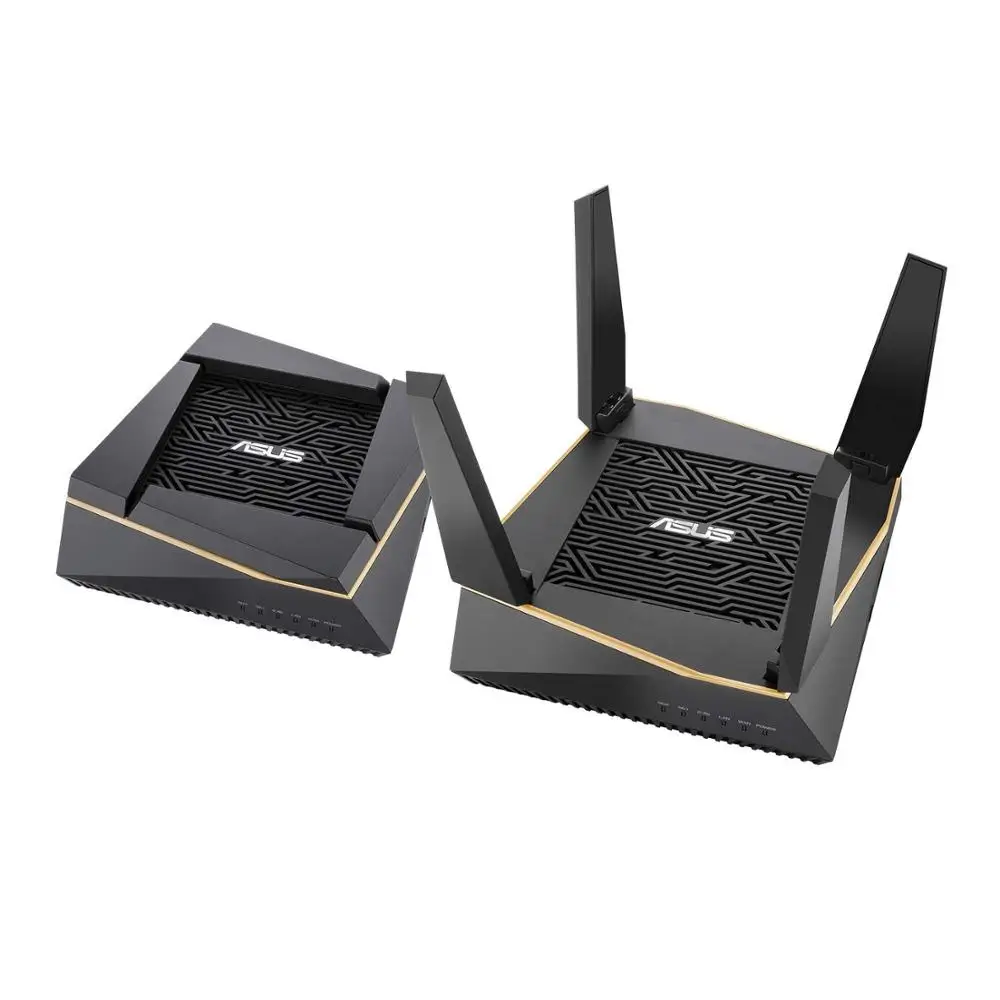 ASUS RT-AX92U AX6100 трехдиапазонный Wi-Fi 6(802.11ax) маршрутизатор Настройка ВПН, Адаптивная QoS и DFS полоса, OFDMA и MU-MIMO 2PK