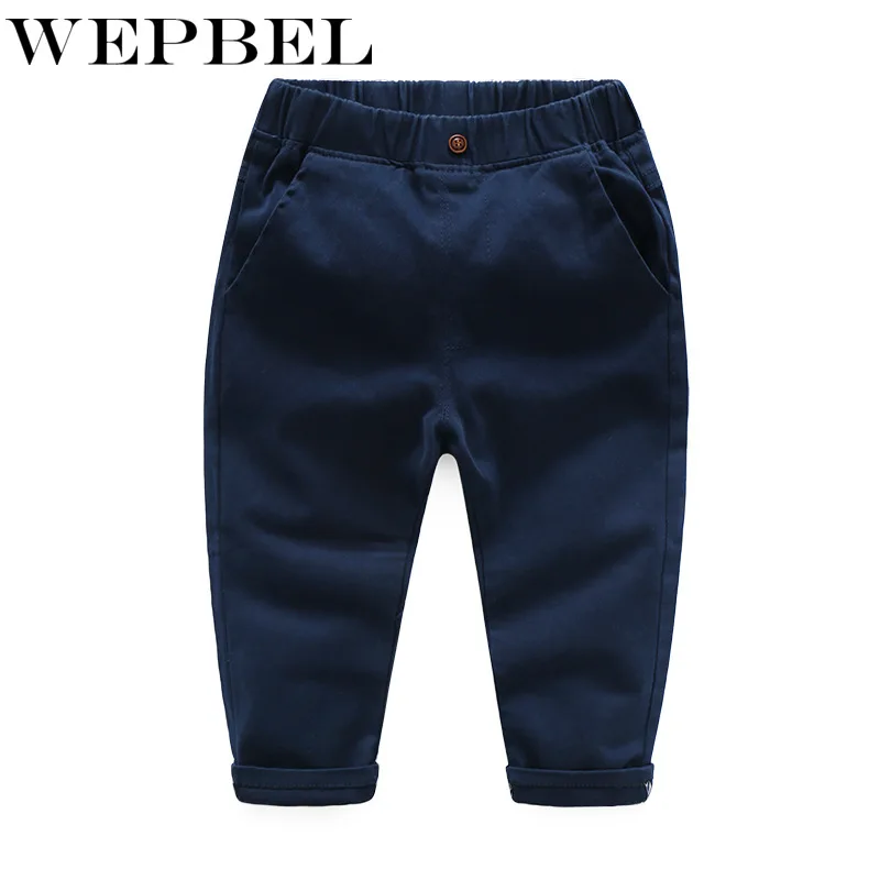 WEPBEL/Детская весенне-осенняя одежда; детские брюки для маленьких мальчиков; брюки