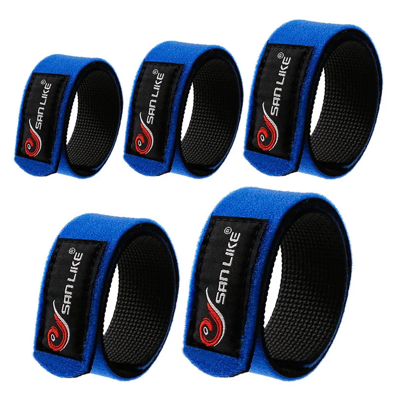 

Sanle Fishing Gear Supplies Magic Rod Wrap Bundle 5 PCs Set Elastic Cloth Velcro Bundle Rod Bandage Cloth