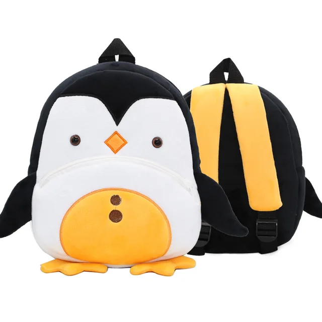 Lovely Yellow Penguin Plush Backpack School Bag For 2-4 Years Children Packing Candy Toy Books Kids Satchel Mochila
