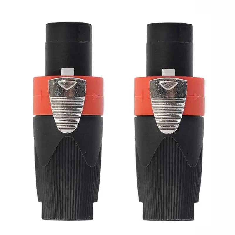 

2pcs 4-Pole Male Speakon Audio Cable Connector Plug for Cable NEUTRIK NL4FC Audio High Quality Guarantee Connectors