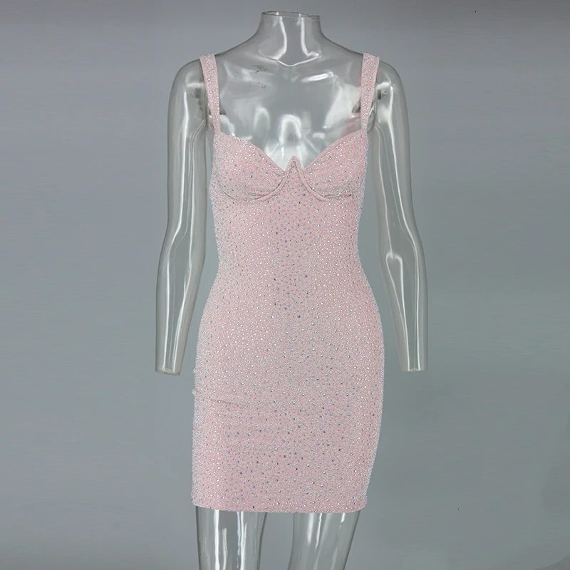 Tobinoone, сексуальное женское платье, Осеннее, Vestidos Verano,, облегающее, с открытой спиной, на тонких бретелях, с блестками, Клубные, вечерние платья знаменитостей