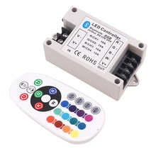 

NEW 30A/42A RGB/RGBW Bluetooth-compatible Led controller 24Key IR Remote Big Power 360W BT Controller for RGB Strip light
