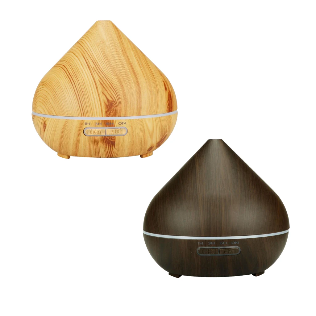 500ml Wood Grain Aromatherapy Essential Oil Aroma Diffuser Air Purifier -C