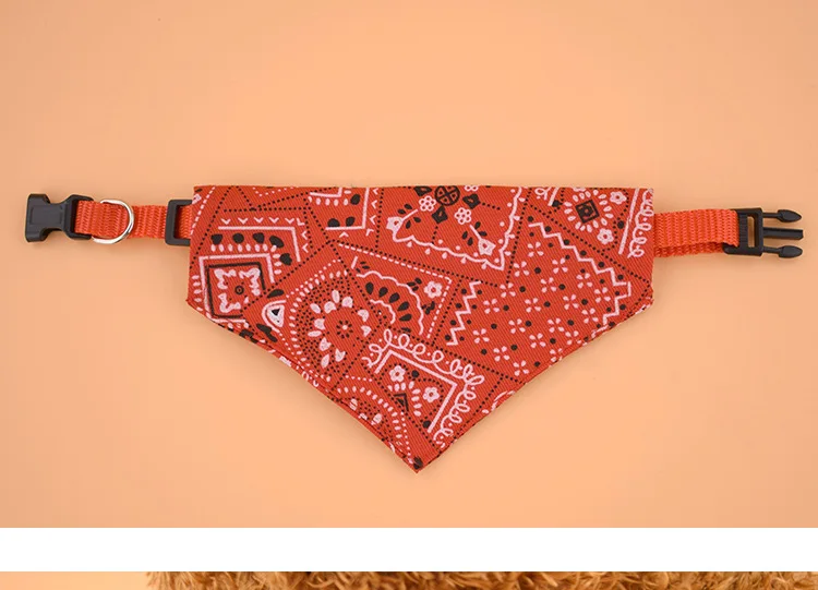 Pet Dog Neck Scarf Puppy Cat Dog Collar Bandana Collar Scarf with Leather Collar Accessories Adjustable Pet Puppy Cat Scarf