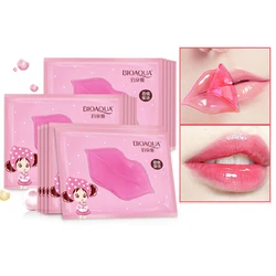 BIOAQUA 100pcs Collagen Lip Mask Moisturizing Essence Lip Care Pads Anti Ageing Wrinkle Patch Pad Gel For Lip Plumper Care