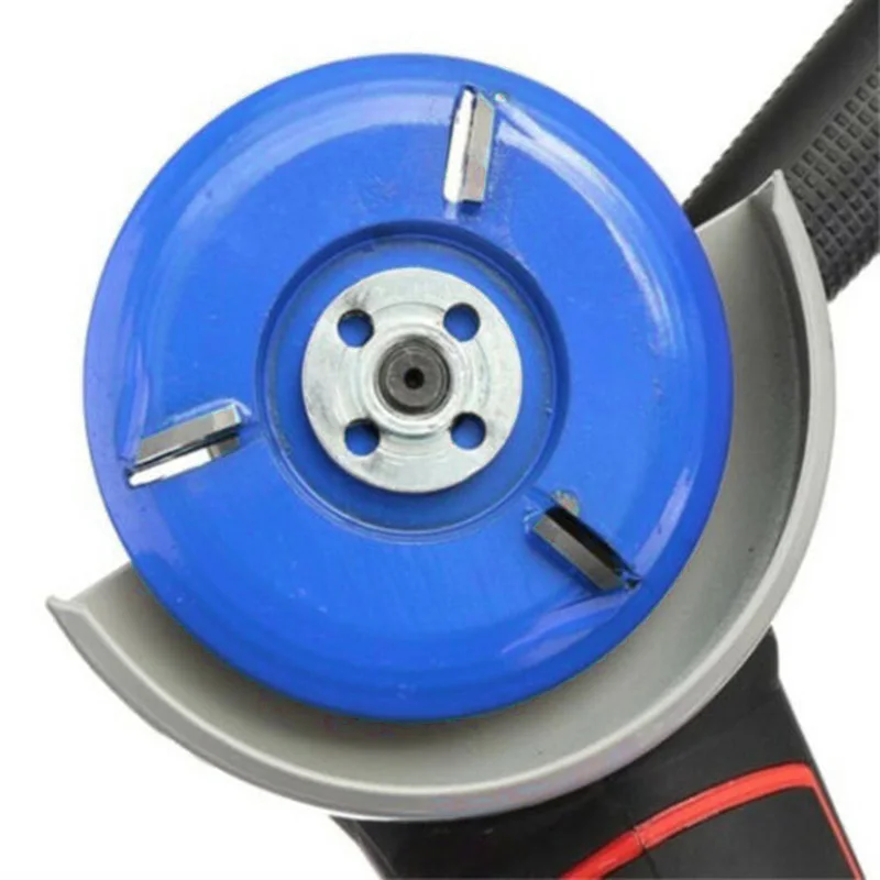 

Manual Grinder Wood Carving Disc Attachment Tool Blue Three tooth Polishing Grinding Polisher