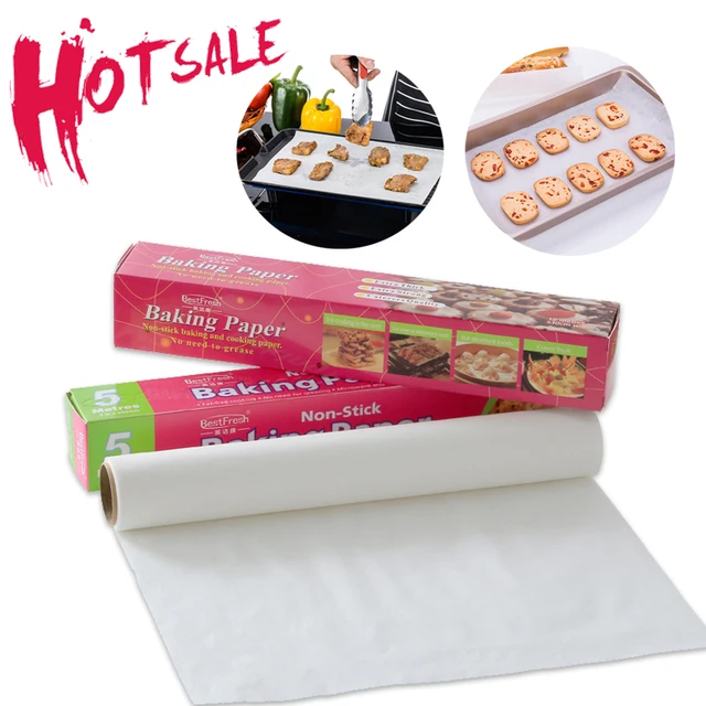 5m White Nonstick Cookie Sheet Parchment Paper Baking Sheets Pan Line Paper  Oil Paper Butter Non-stick Paper - Baking & Pastry Tools - AliExpress