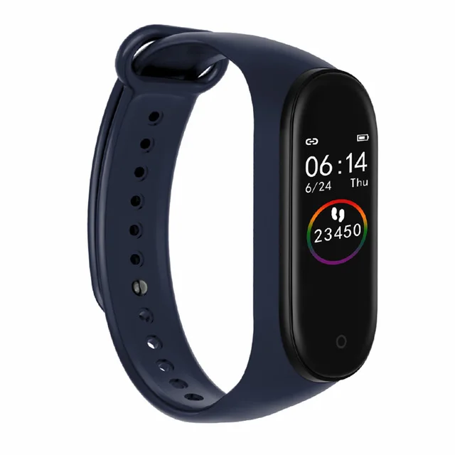 M3 Pro Smart Band Waterproof Fitness Tracker VS M3 Plus Smart Bracelet Blood Pressure Heart Rate Monitor PK Mi Band 3 - Цвет: M4Blue