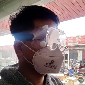

Transparent Safety Goggles Windproof Shockproof Tactical Anti-fog Riding Anti-dust Industrial Labor Protection Glasses