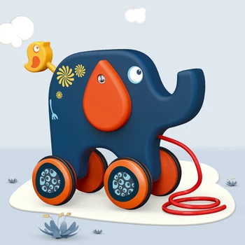 

Toddler Kids Baby Toys Cartoon Children Baby Drag Hand Learner Animal Pull Rope Toy Education Traction Line Animal Cognitive toy