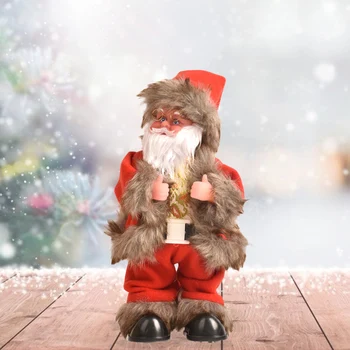 

Creative Electric Musical Santa Claus Doll Toy Twerking Rotating Christmas Ornament Doll for kids Gift Merry Christmas Decor