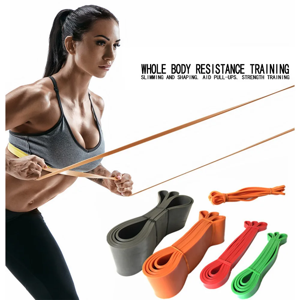 

Unisex Resistance Band Exercise Elastic Rubber String Band Workout Loop Strength Pilates Fitness Equipment Training Expander