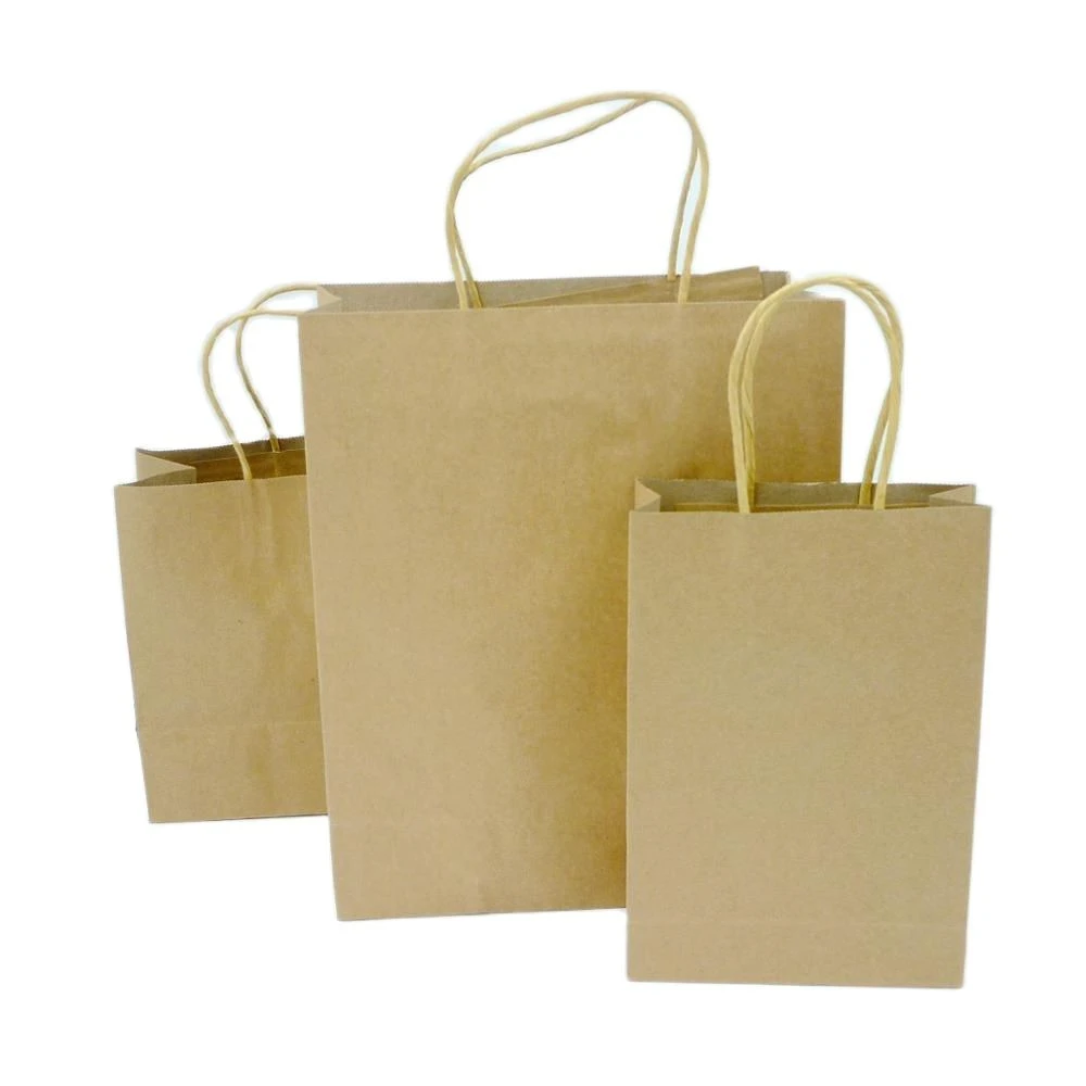 100pcs Recycled Wholesale Custom Shopping Cheap Brown Kraft Paper Gift Bags  with Handles|shopping bag brown|paper shopping bags wholesalerecycle shopping  bag - AliExpress