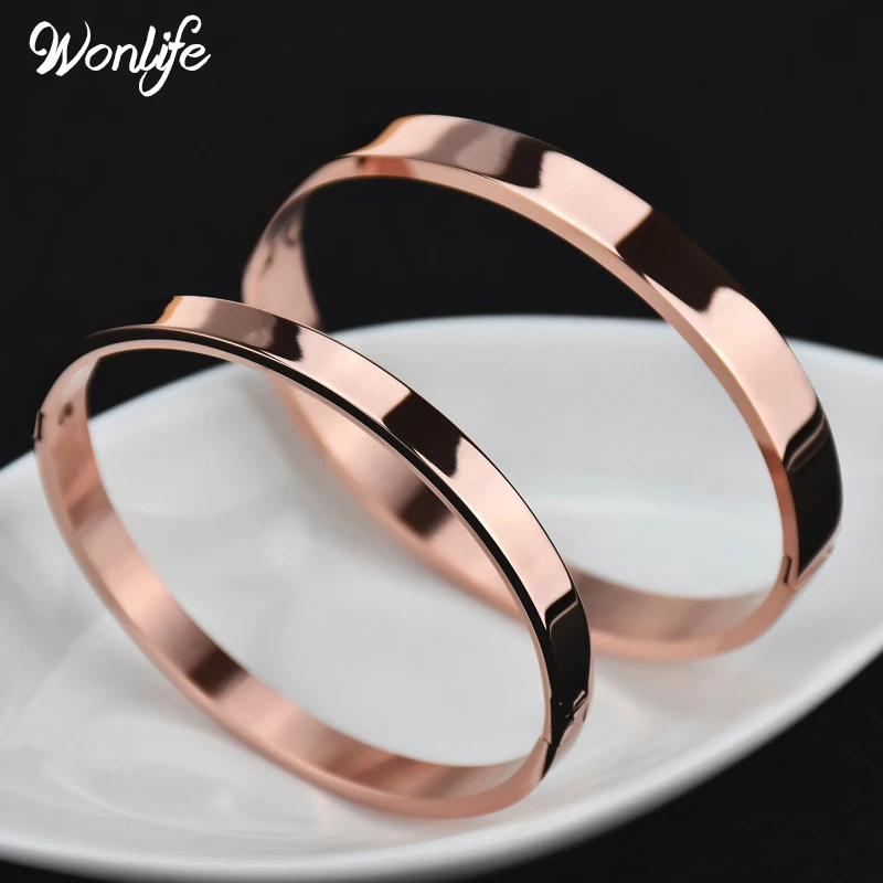 Wonlife простые гладкие парные ювелирные изделия из нержавеющей стали Mutil color Lover