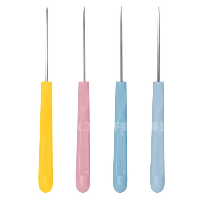 

10PCS Sewing Awls Plastic Metal Dig Holes Leather Cone DIY Tool Playing Eye or Rivets Repair Shoes Craft Leather Supplies Crafts